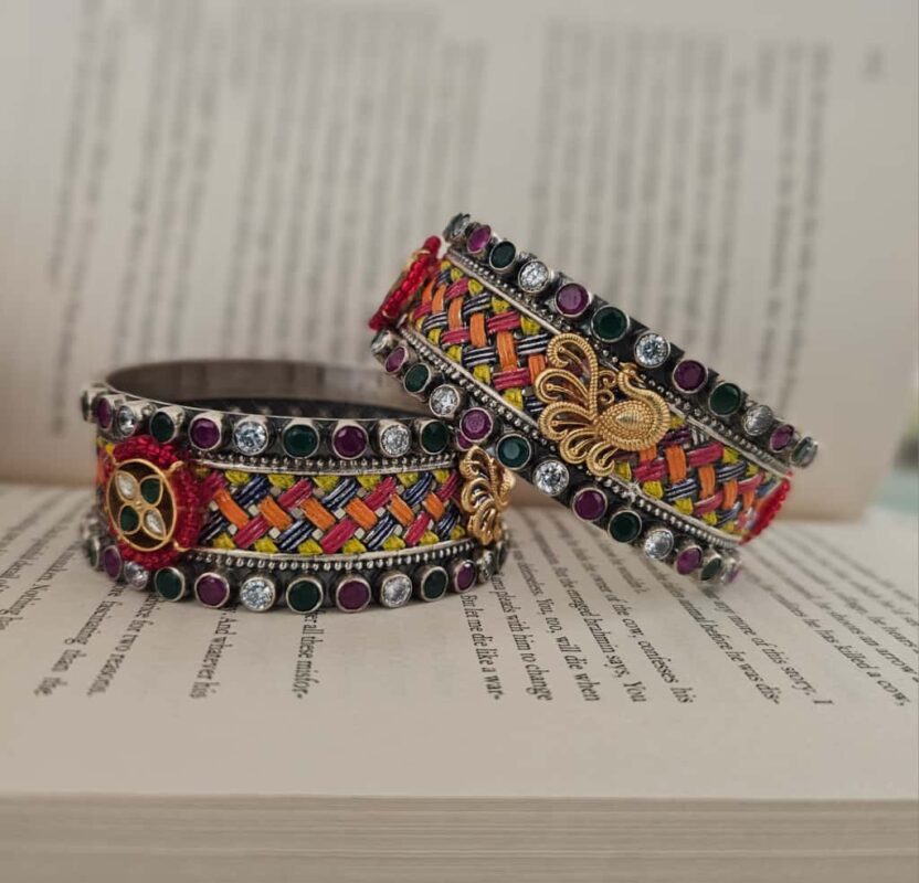 Antique Enamel Bangles